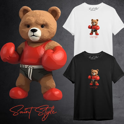 Tricou Unisex Loose-Fit Boxing Bear