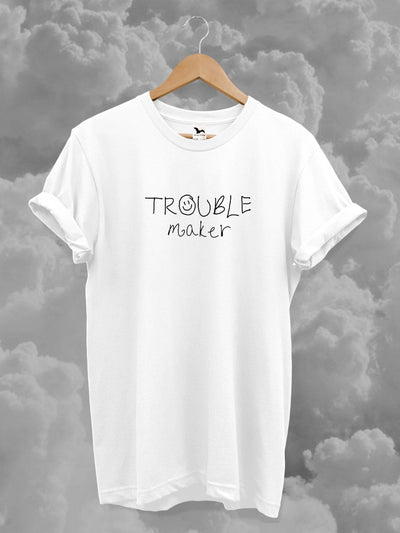 Tricou TROUBLE MAKER White