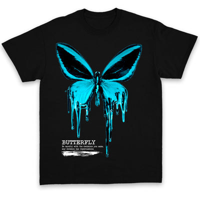 Tricou UNISEX PREMIUM Butterfly Drip Black