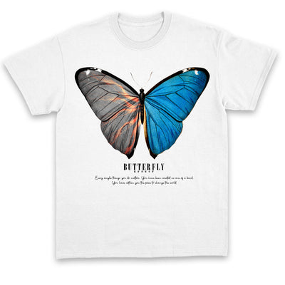 Tricou UNISEX PREMIUM Butterfly Effect White