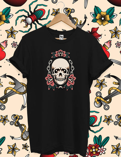 Tricou UNISEX Chained Skull Black