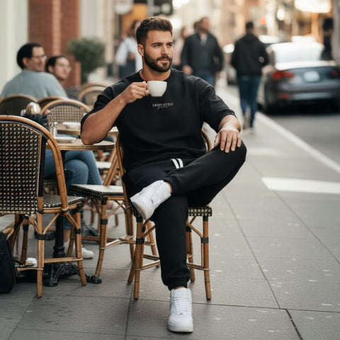 Set Loose-Fit Tricou+Pantaloni GLITCH