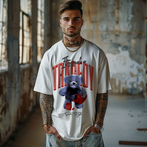 Tricou Oversize Unisex TRAGEDY#7