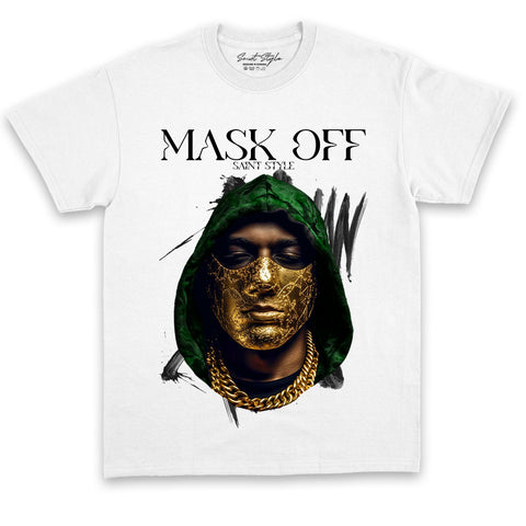 Tricou Unisex MASK OFF FACE White