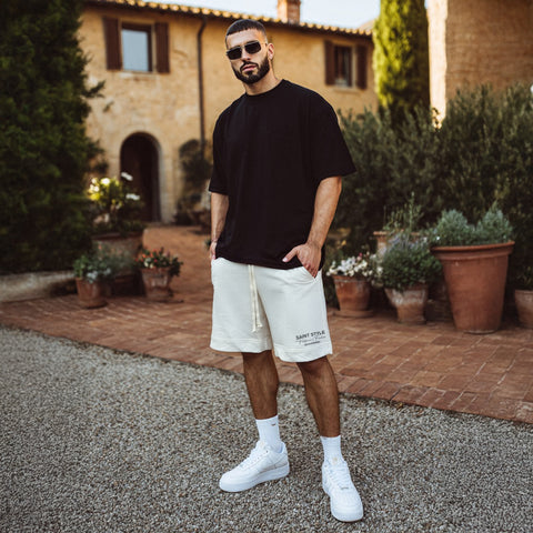 Pantaloni scurti OVERSIZE Essential White