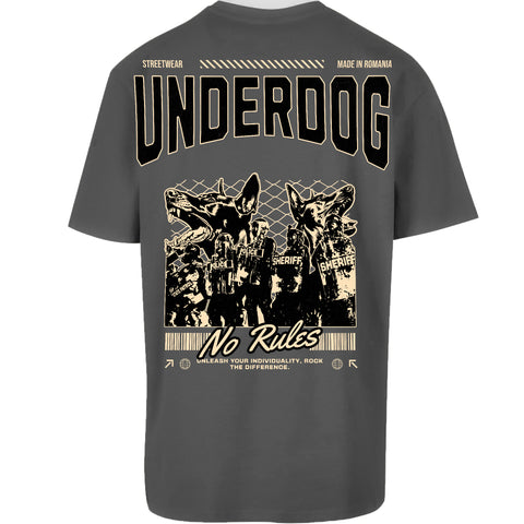Tricou Oversize Unisex UNDERDOG Gri