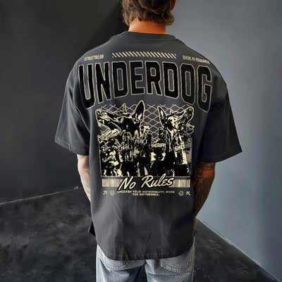 Tricou Oversize Unisex UNDERDOG Gri