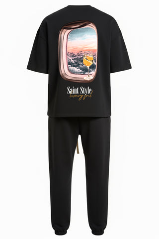Set Loose-Fit Tricou+Pantaloni Air Style