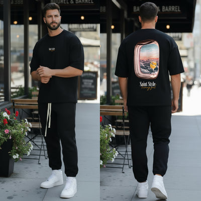 Set Loose-Fit Tricou+Pantaloni Air Style