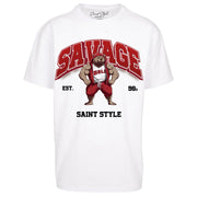 Tricou Oversize Unisex SILENT PLEASE White