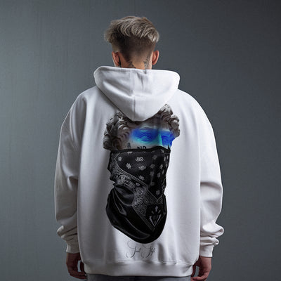 Hanorac Oversize Unisex BANDANA White