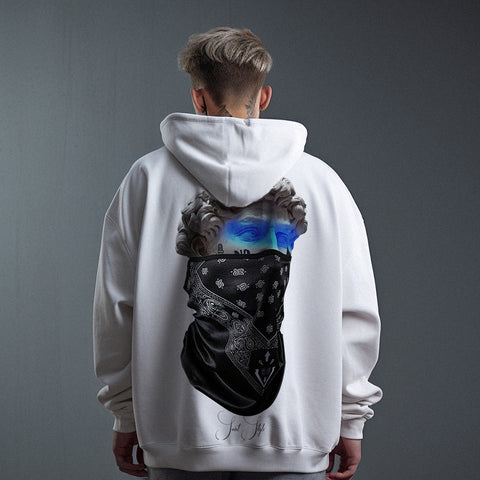 Hanorac Oversize Unisex BANDANA White