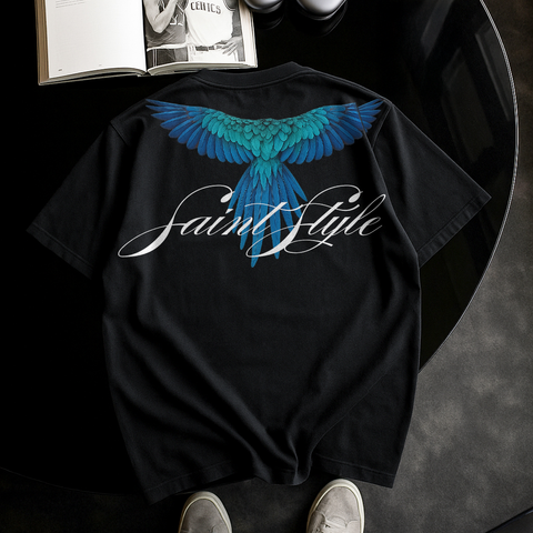 Tricou Oversize Unisex BLUE BIRD