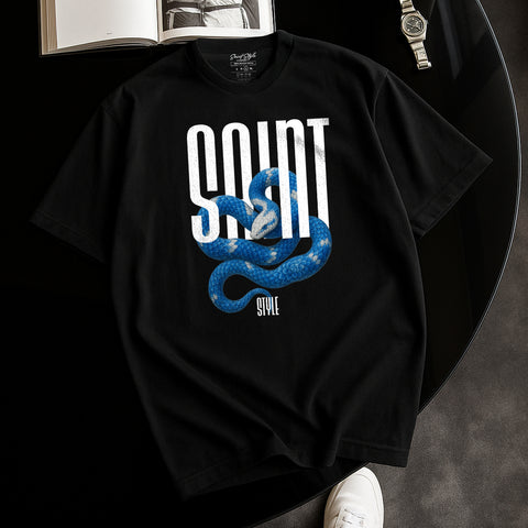 Tricou Oversize Unisex BLUE SNAKE