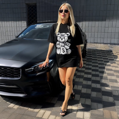 Tricou Oversize Women BTED Black