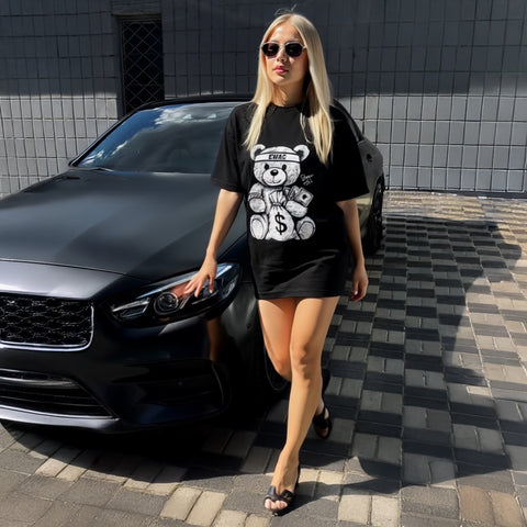 Tricou Oversize Women BTED Black