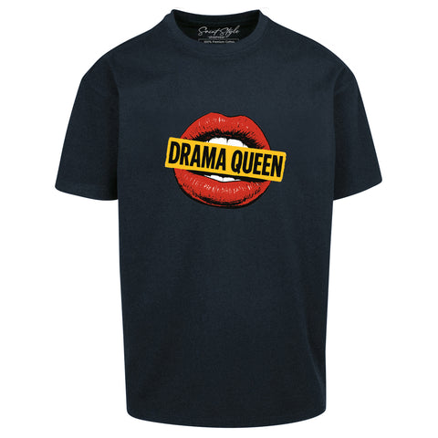 Tricou Oversize Women DRAMA-LIPS Black