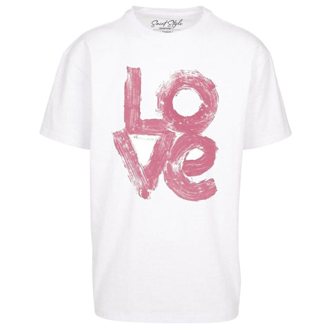 Tricou Oversize Women LOVE White