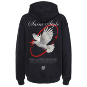 Hanorac Oversize Unisex FLY HIGH Black