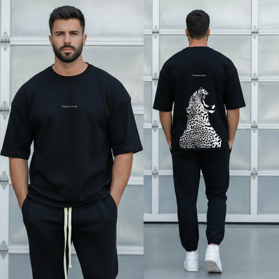 Set Loose-Fit Tricou+Pantaloni FOCUSED ON ME