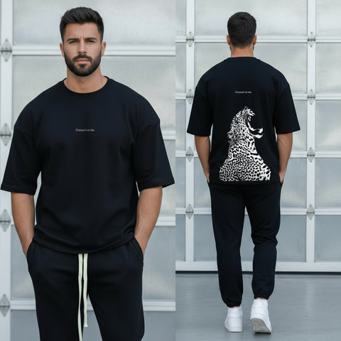 Set Loose-Fit Tricou+Pantaloni FOCUSED ON ME