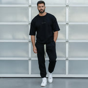 Set Loose-Fit Tricou+Pantaloni FOCUSED ON ME