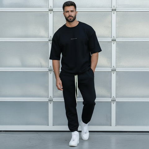 Set Loose-Fit Tricou+Pantaloni FOCUSED ON ME