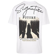 Tricou Oversize Unisex FUTURE SIGNATURE White