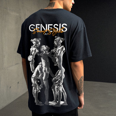 Tricou Oversize Unisex GENESIS Black