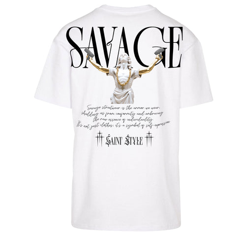 Tricou Oversize Unisex GLD White