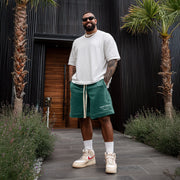 Pantaloni scurti OVERSIZE Essential Sage