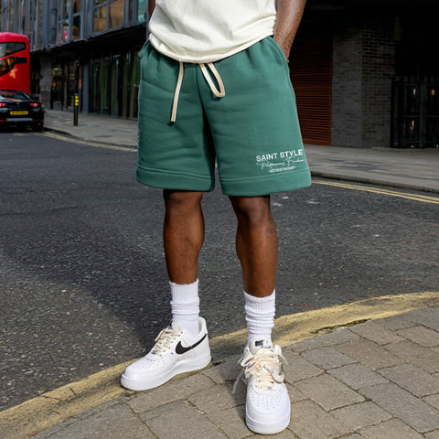 Pantaloni scurti OVERSIZE Essential Sage