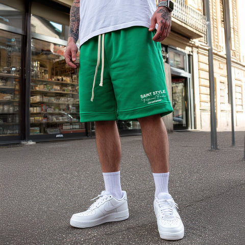 Pantaloni scurti OVERSIZE Essential Kelly Green