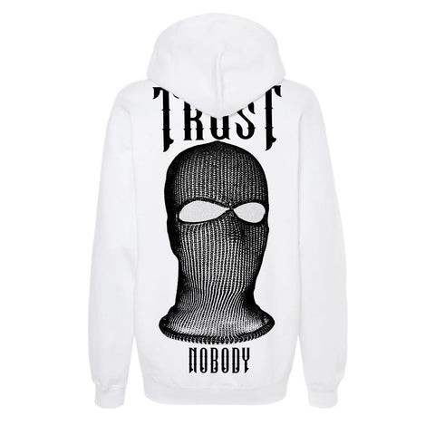 Hanorac Oversize Unisex TRUST NOBODY White