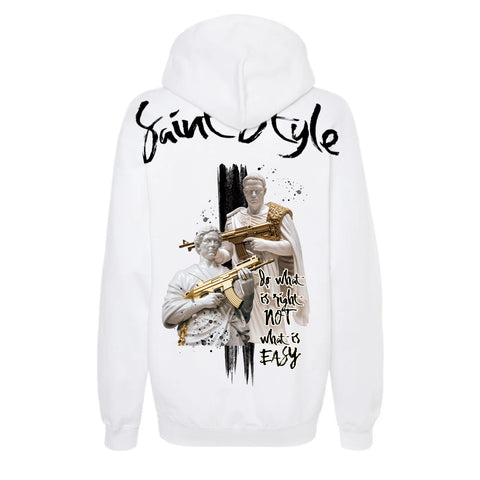 Hanorac Oversize Unisex RIGHT White