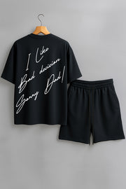 Compleu SCURT Oversize Premium I LIKE BAD DECISION