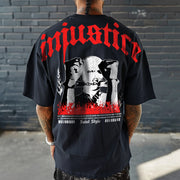 Tricou Oversize Unisex INJUSTICE Black