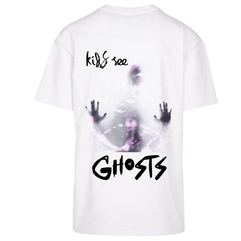 Tricou Oversize Unisex KIDS SEE GHOSTS White