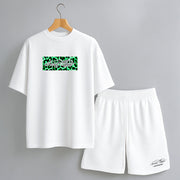 Compleu SCURT Oversize Premium LEOPARD SKIN WHITE