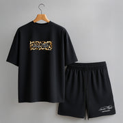 Compleu SCURT Oversize Premium LEOPARD SKIN BLACK