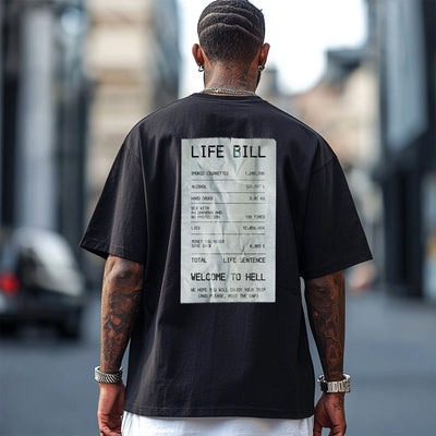 Tricou Oversize Unisex LIFE BILL