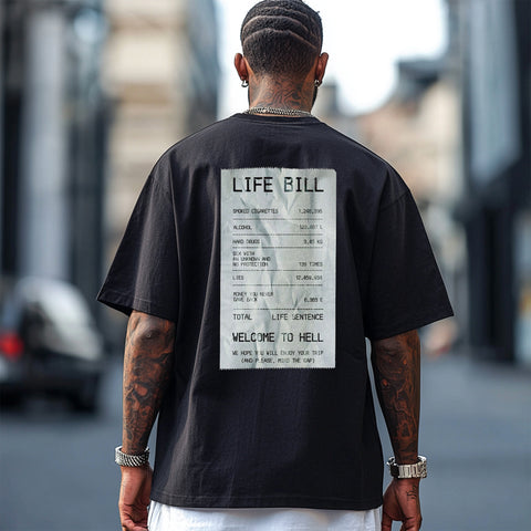 Tricou Oversize Unisex LIFE BILL