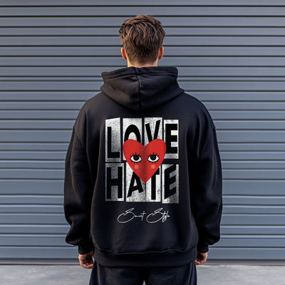Hanorac Oversize Unisex LOVE HATE