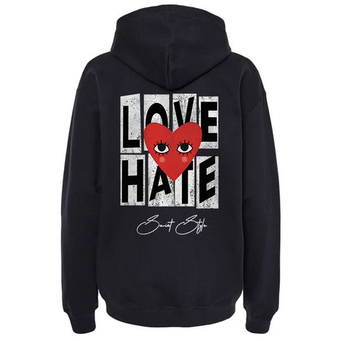 Hanorac Oversize Unisex LOVE HATE