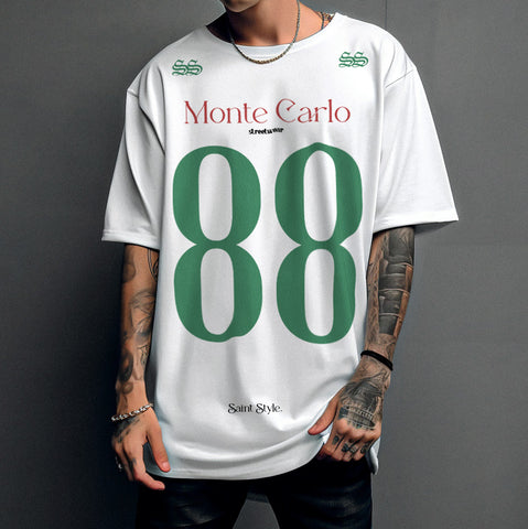 Tricou Oversize Unisex MONTECARLO White