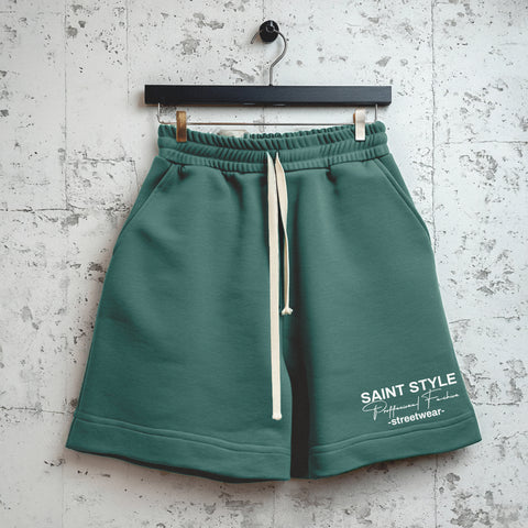 Pantaloni scurti OVERSIZE Essential Sage