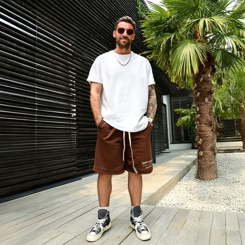 Pantaloni scurti OVERSIZE Essential Brown