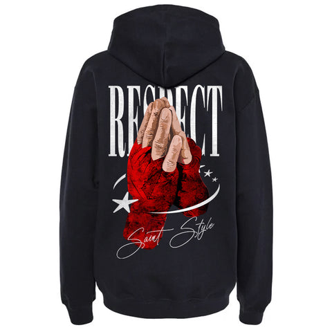 Hanorac Oversize Unisex PRAYING HANDS Black