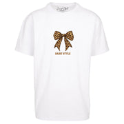 Tricou Oversize Women RIBBON White