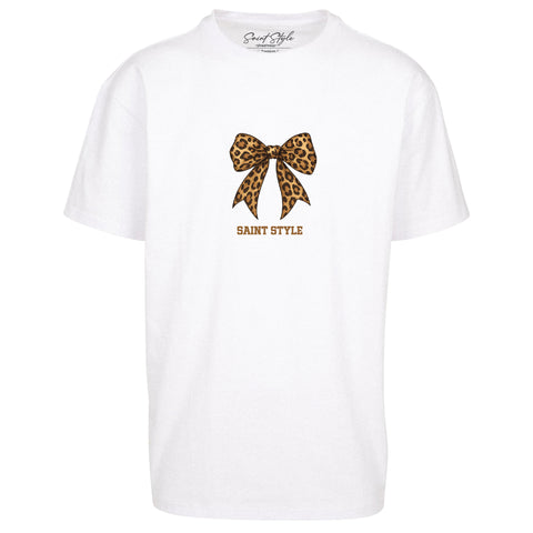 Tricou Oversize Women RIBBON White